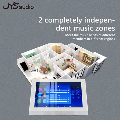 Smart Home Theater Sound Amplifier WiFi Bluetooth In-wall Android Music Panel Stereo Mini Ceiling Speaker Set Hotel Residential