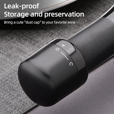 Xiaomi Vacuum Red Wine Champagne Bottle Stopper Set Sealed Bottle Cap Stopper Leak-proof Retain Freshness Wine Bottle Plug